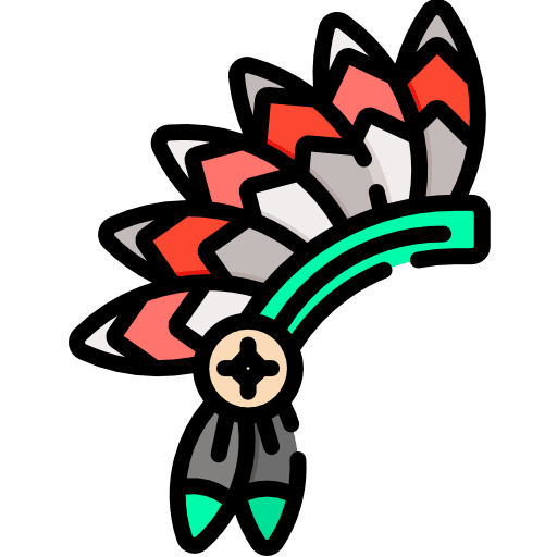 Hat culture birthday and party history icon