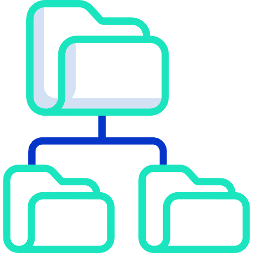 Hierarchy order business and finance seo and web icon