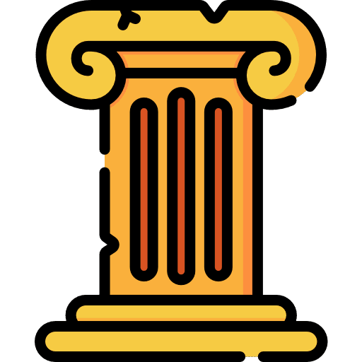 Pillar artistic greece monuments icon