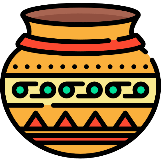 Basket jar cultures museum display icon