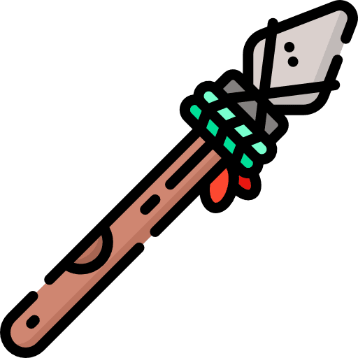 Spear weapons stone age miscellaneous icon