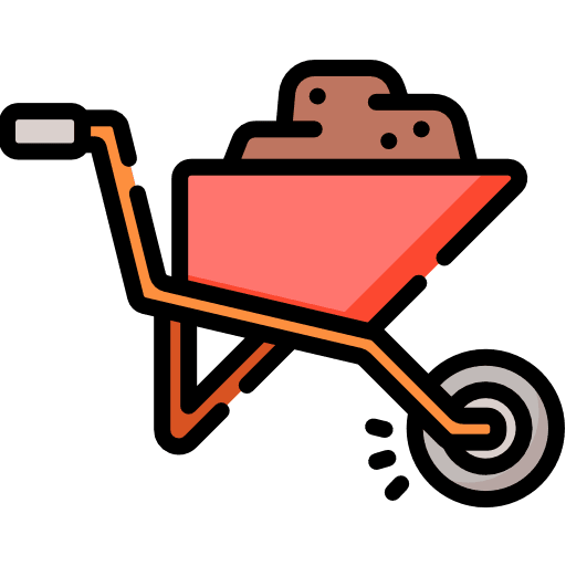 Cart gardening farming farming and gardening icon