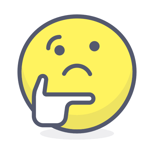 Thinking smiley emoji feelings icon