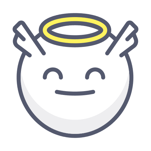 Angel emoji smiley angel icon