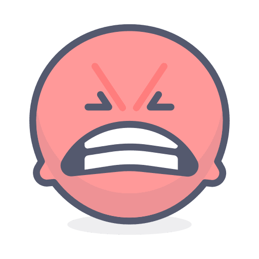 Angry emoji angry feelings icon