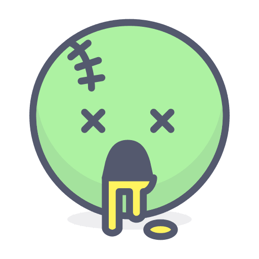 Dead feelings dead emoji icon