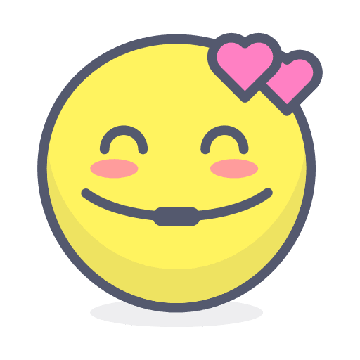 In love feelings smiley smileys icon
