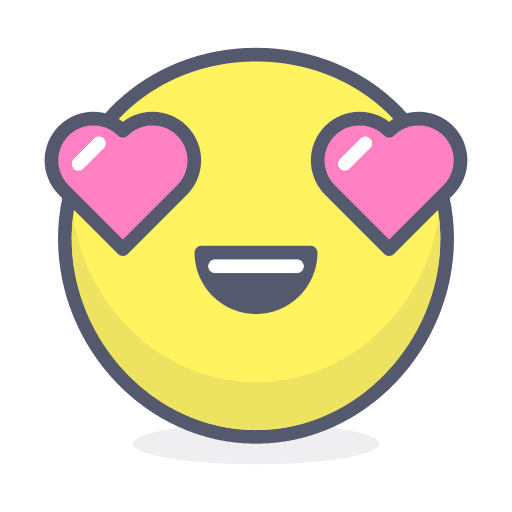 In love in love emoji emoticons icon