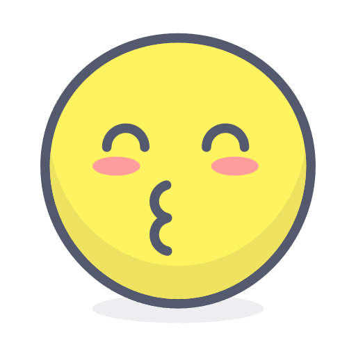 Kiss kiss smiley emoticons icon