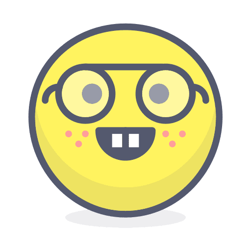 Nerd smiley nerd emoticons icon