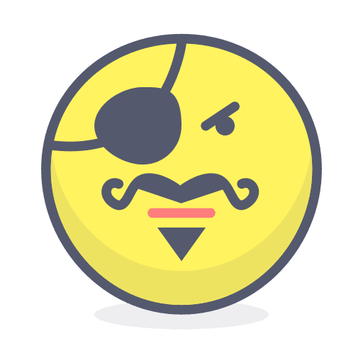 Pirate pirate feelings smiley icon
