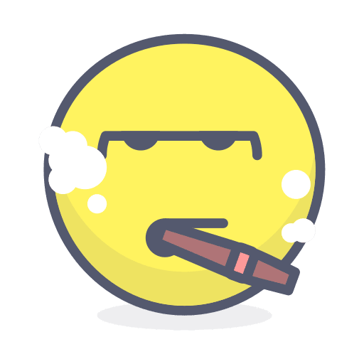 Smoker smileys emoji smiley icon