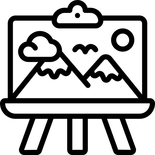 Canvas art art lessons illustration icon