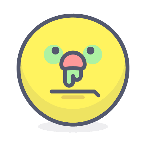Cold feelings smiley emoticons icon