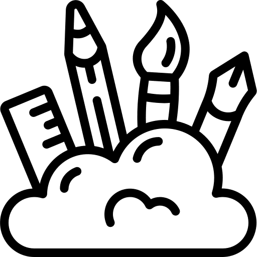 Creativity google arts art and design brainstorm icon