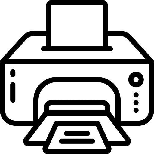 Printer printer paper ink icon