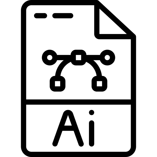 Ai extension multimedia archive icon