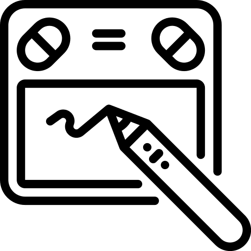 Graphic tablet digital electronics drawing tablet icon