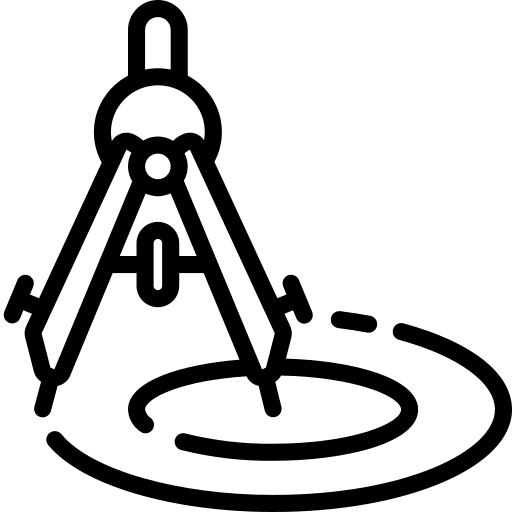 Compass art decó miscellaneous school materials icon