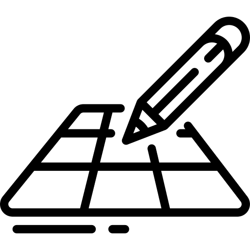 Grid pixels ui graphic design icon