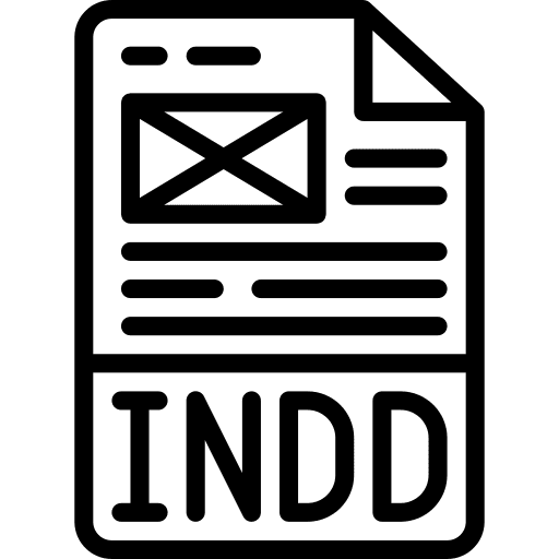 Indd indd files and folders document icon