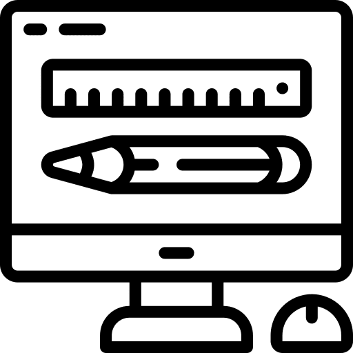 Monitor graphic design vector computer icon