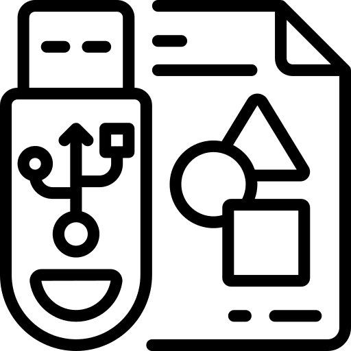 Pendrive technology file computing icon