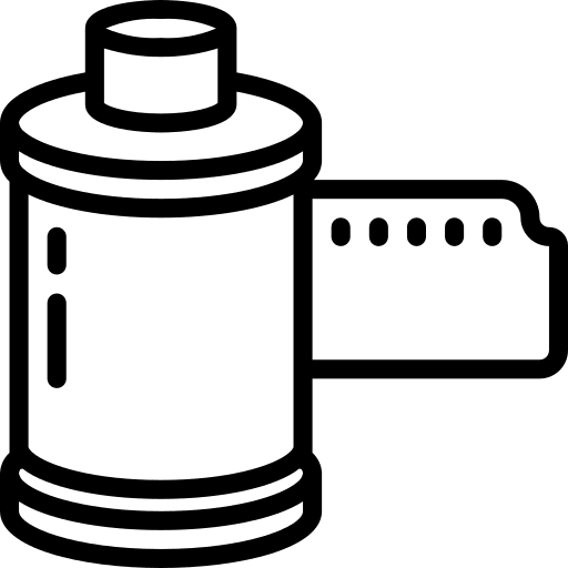 Photo film camera photographic electronics icon