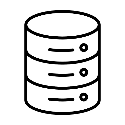Database database usage interface icon