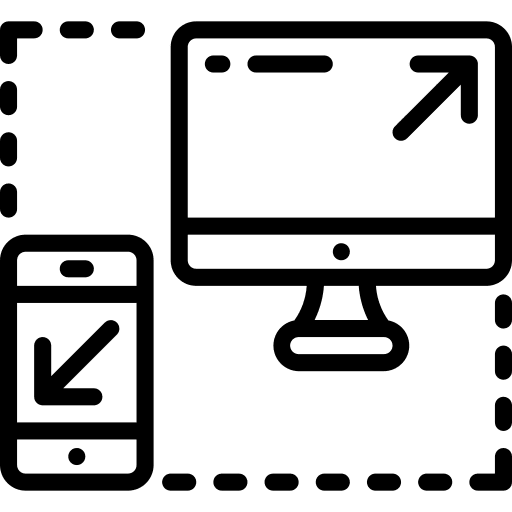 Responsive adaptive cellphone monitor icon