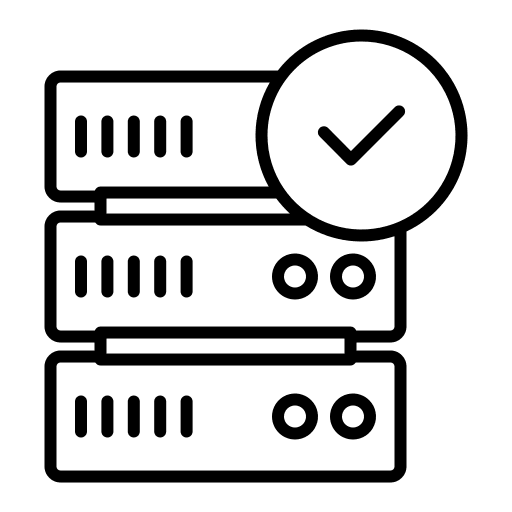 Server signs server checked icon