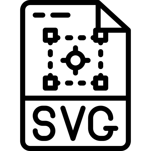 Svg document svg format icon