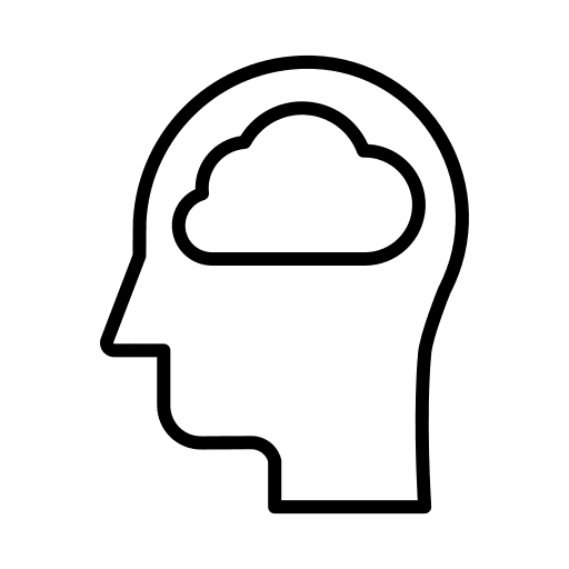 Mind think user knowledge icon