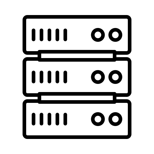 Server server sign data icon