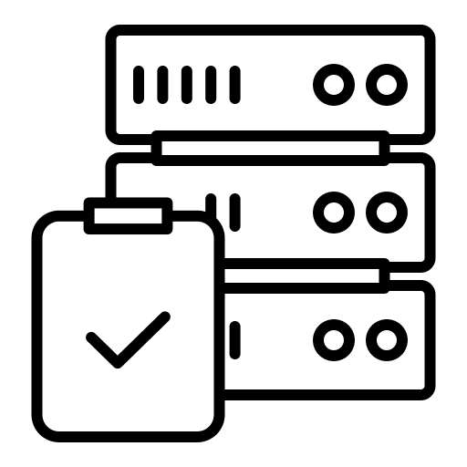 Server signs sign interface icon