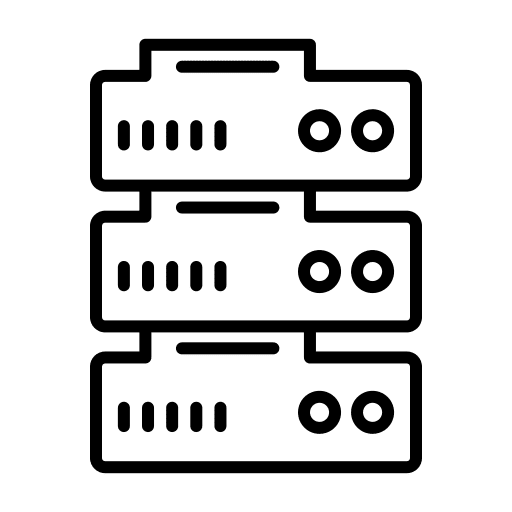 Big data connection storage interface icon