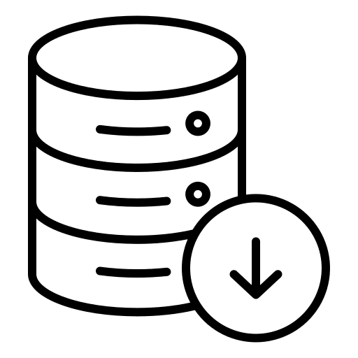 Database database signs data icon