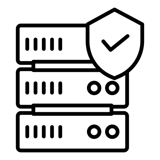 Server computing security protection icon