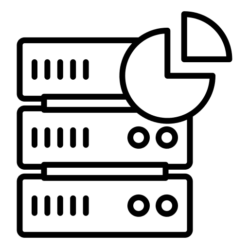 Server computing server sign icon