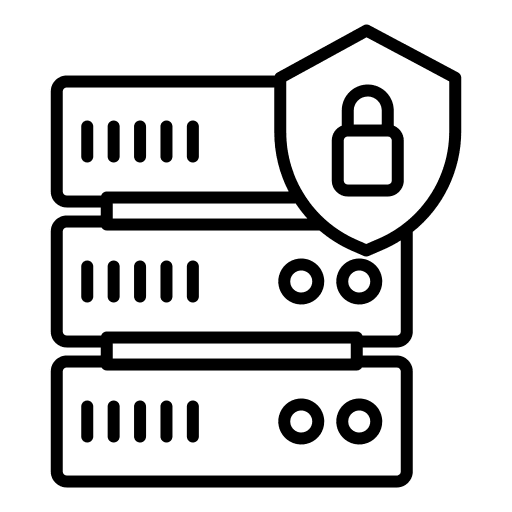Server interface database data icon