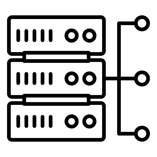 Server interface signs server icon