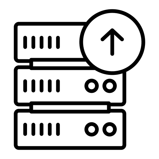 Server sign signs computing icon