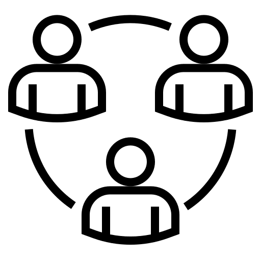 Collaboration people partner team icon