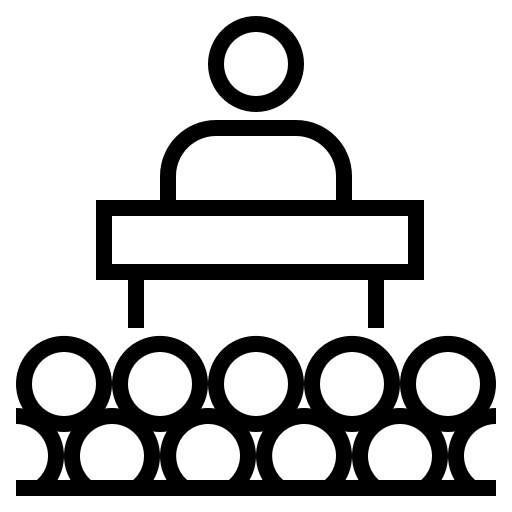 Conference business and finance professions and jobs conference icon