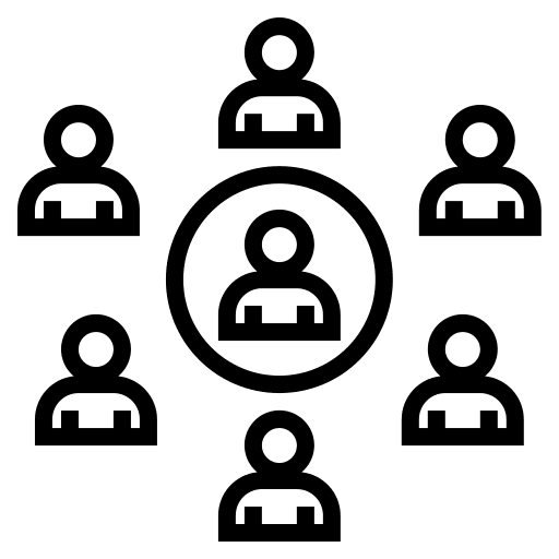 Network group network organization icon