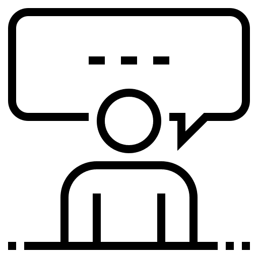 Speaker talk presentation user icon