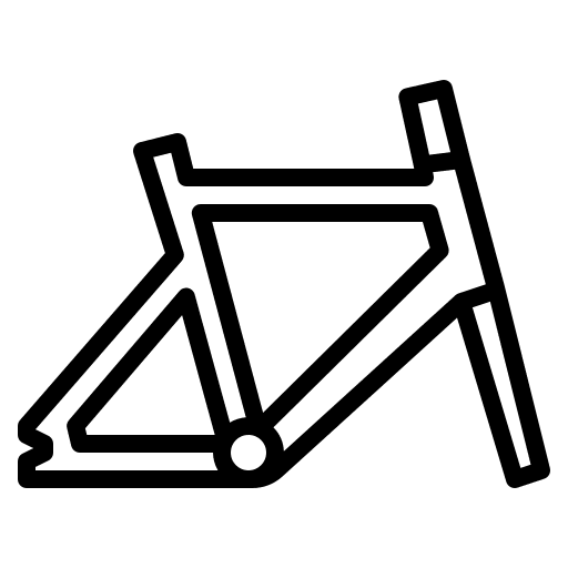 Frame bicycle transport parts icon