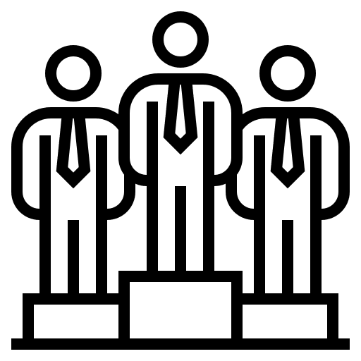 Leader men humanpictos sales team icon