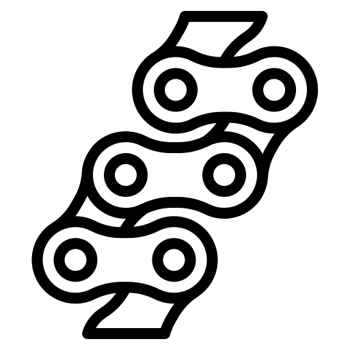 Chains wheel transport tools and utensils icon