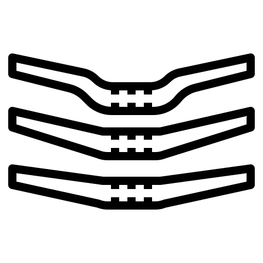 Handlebar handlebar bicycle sports and competition icon